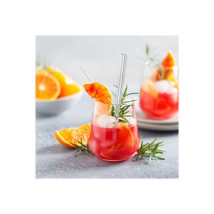 3760240784548-Little Balance - 4 Pailles verre transparent - 26 cm - avec goupillon de nettoyage-P_400010011_1-3