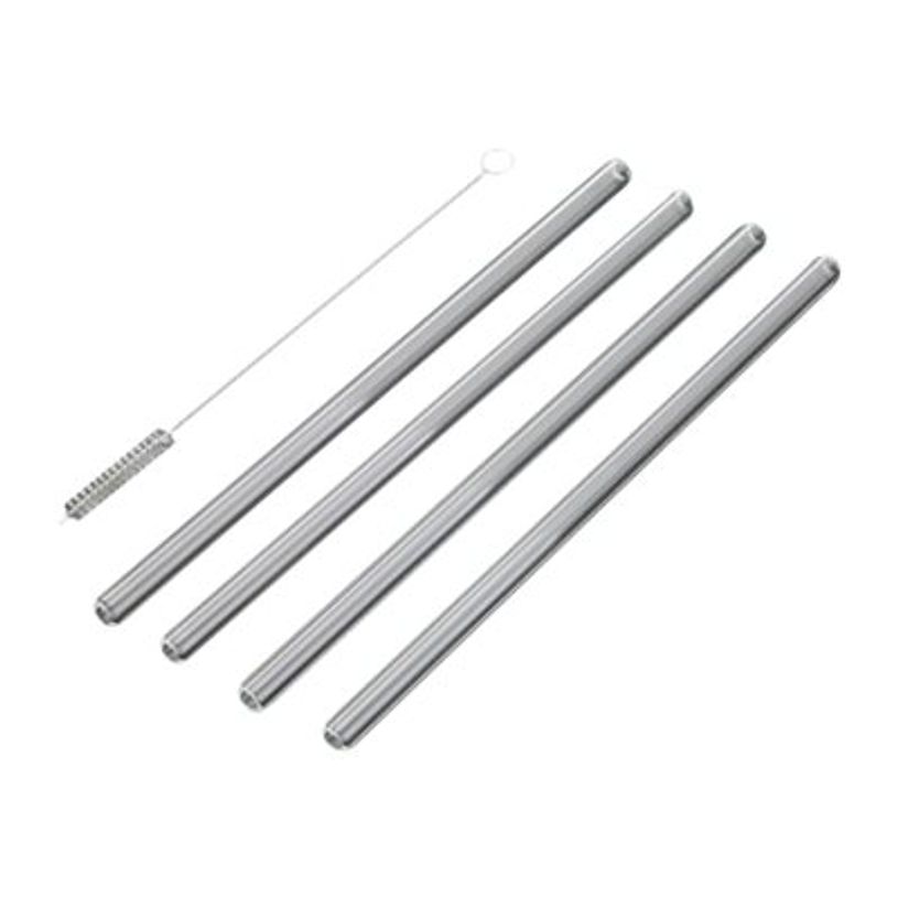 3760240784548-Little Balance - 4 Pailles verre transparent - 26 cm - avec goupillon de nettoyage-P_400010011_4-2