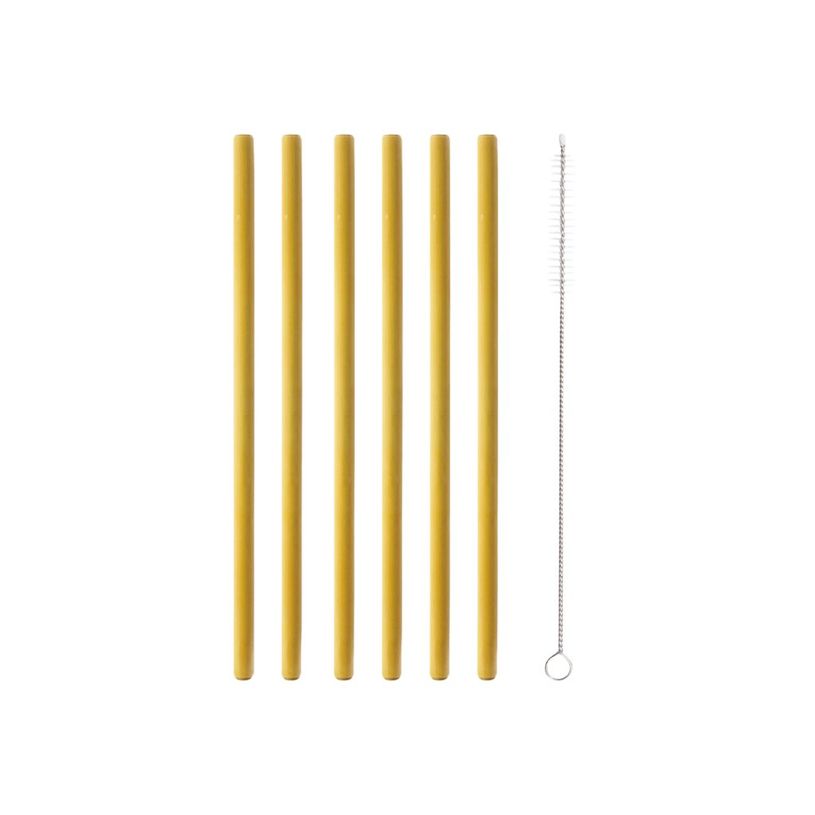 3760240784562-Little Balance - 6 Pailles bambou naturel - 20 cm - avec goupillon de nettoyage-P_400010013_3-1