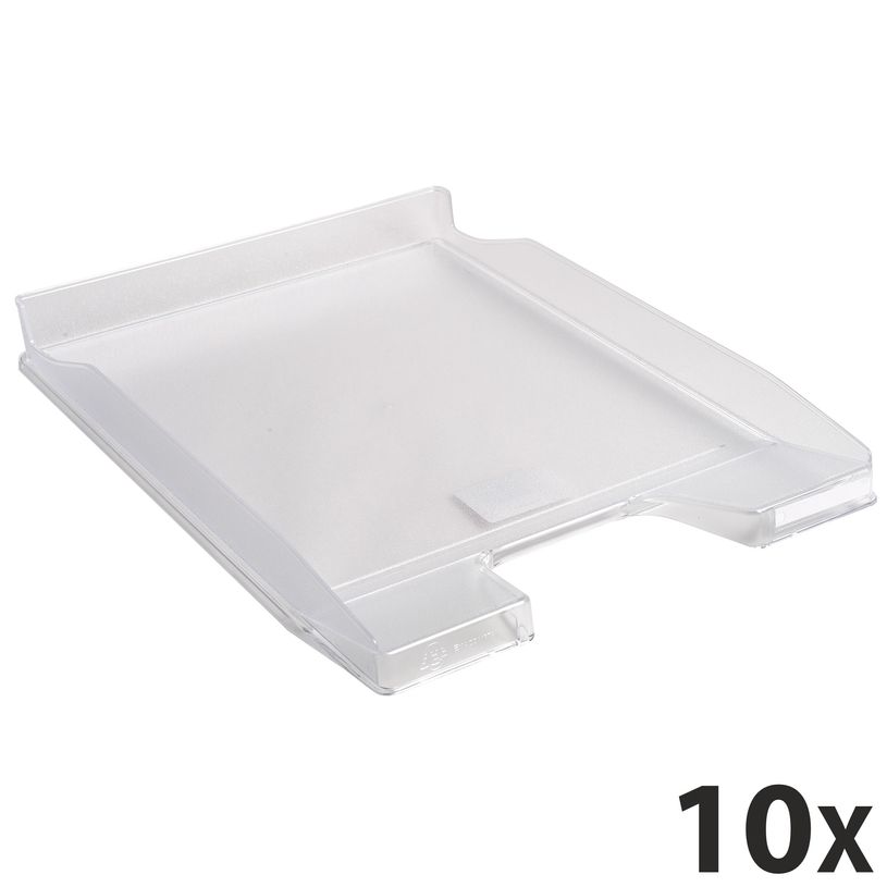 9002493014381-Exacompta Combo Mini - 10 Corbeilles à courrier - cristal-P_400010047_1-0