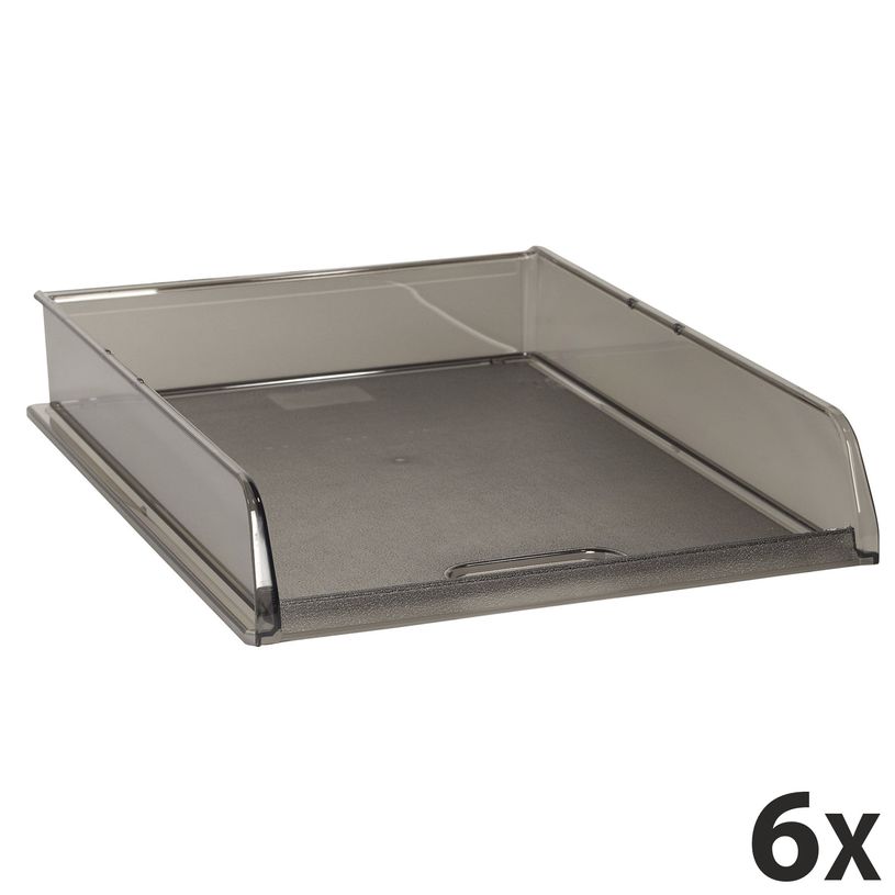 9002493010116-Exacompta - 6 Corbeilles à courrier B4 - gris translucide-P_400010055_1-0