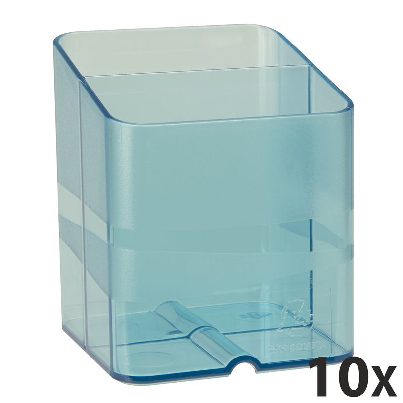 9002493094642-Exacompta Pen Cube - 10 Pots à crayons - turquoise translucide-P_400010061_1-0