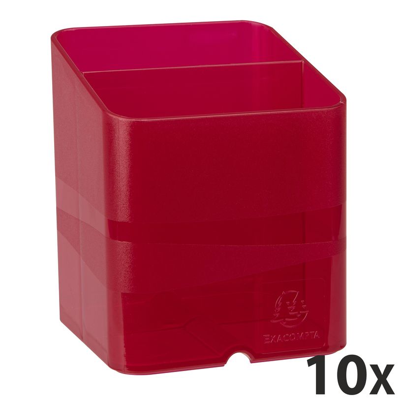 9002493094666-Exacompta Pen Cube - 10 Pots à crayons - framboise translucide-P_400010063_1-0