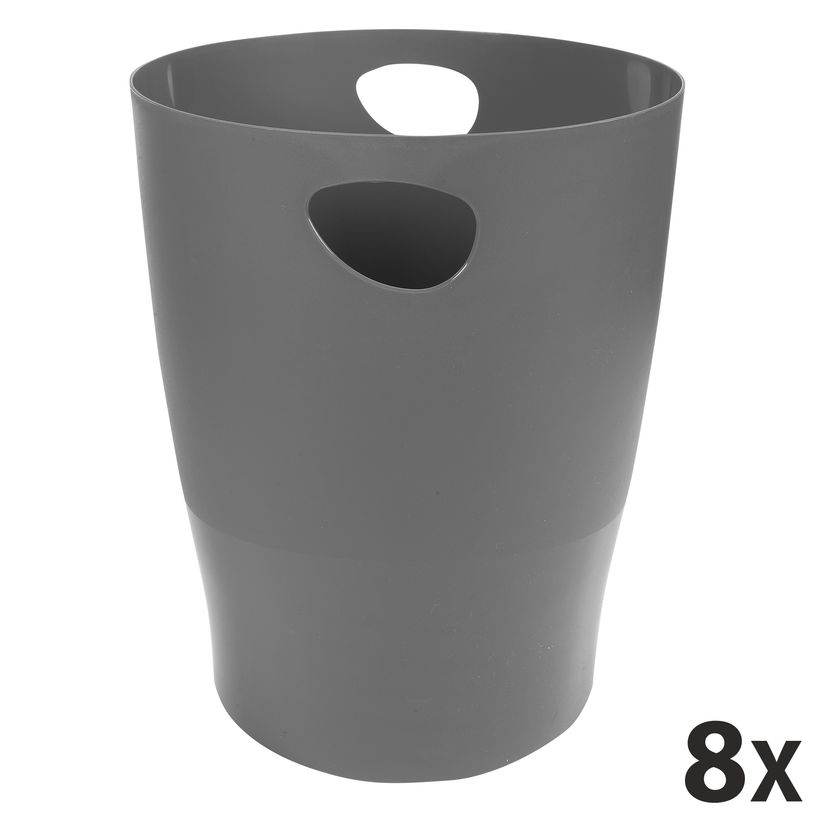 9002493032118-Exacompta Ecobin - 8 Corbeilles à papier - gris souris-P_400010111_1-0
