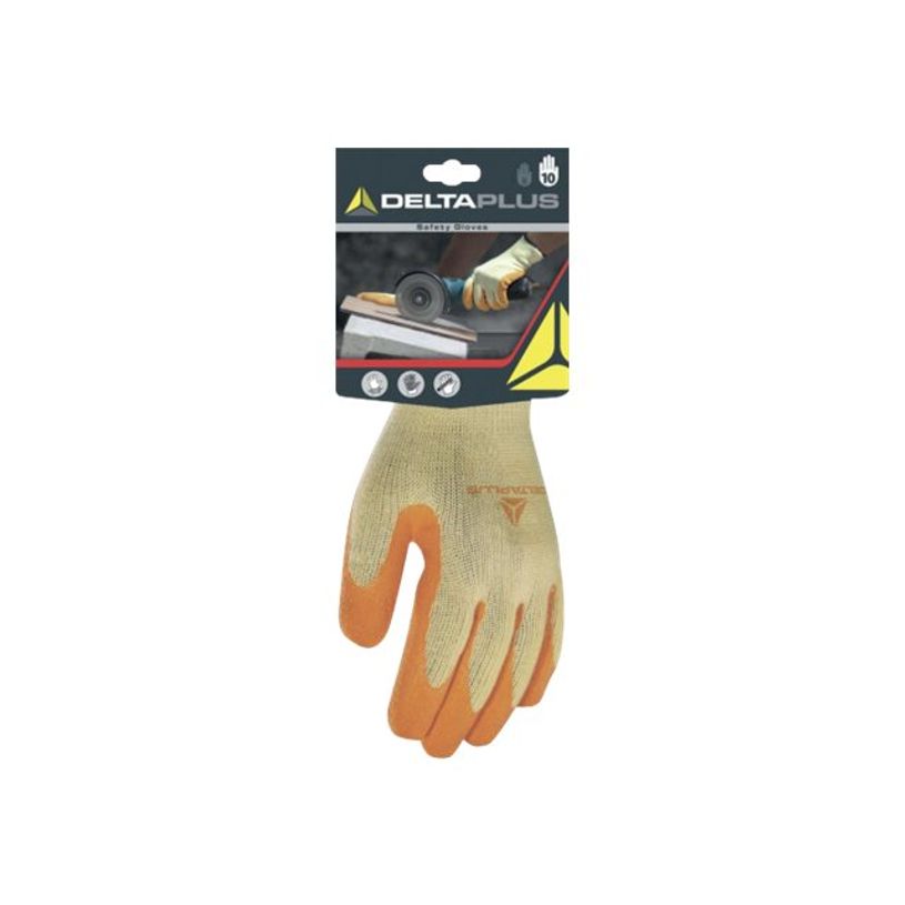 3295249183387-Delta Plus - Gants de protection Construction - Taille 10 - latex, polyester-coton - jaune-P_400010203_1-0