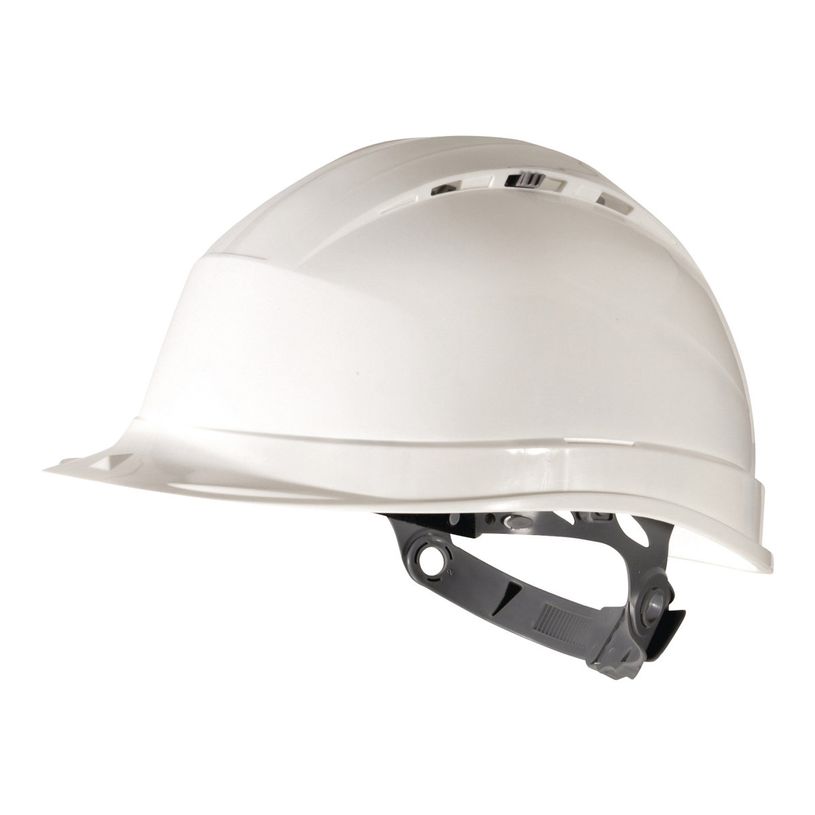 3295249124571-Delta Plus QUARTZ I - Casque de chantier - serrage glissière 322gr - blanc-P_400010209_1-0