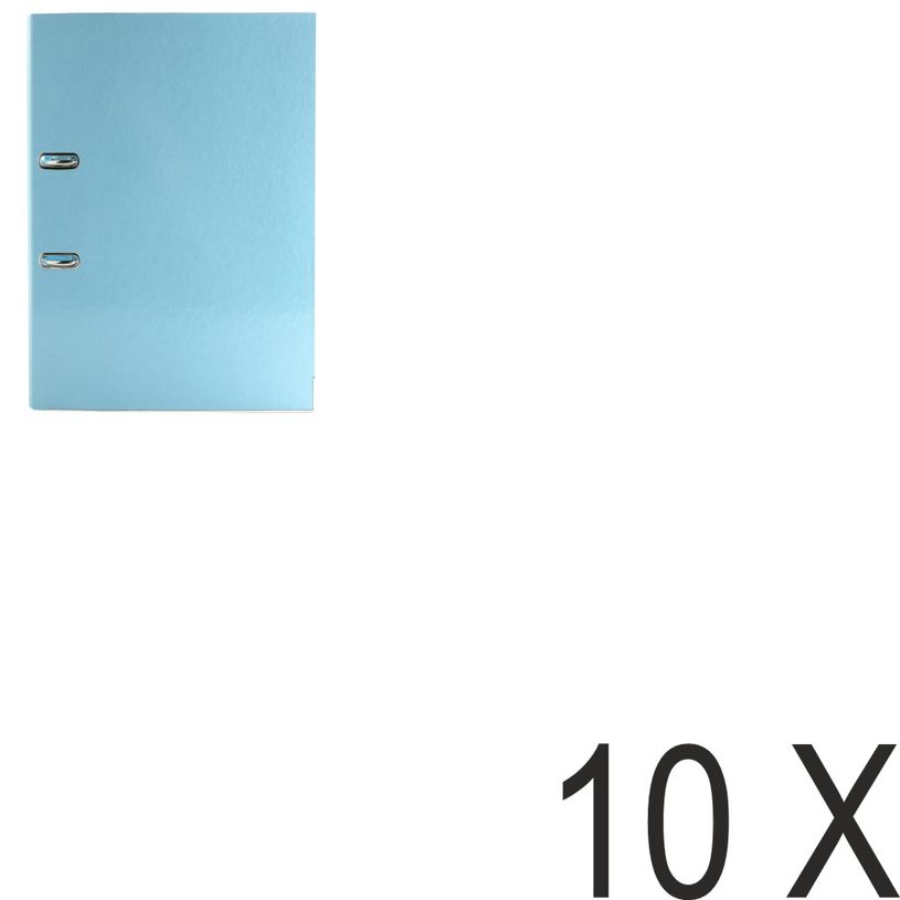 3130632538224-1928 by Exacompta Prem'Touch - 10 Classeurs à levier - Dos 70 mm - A4 - bleu tropique-P_400010340_1-0