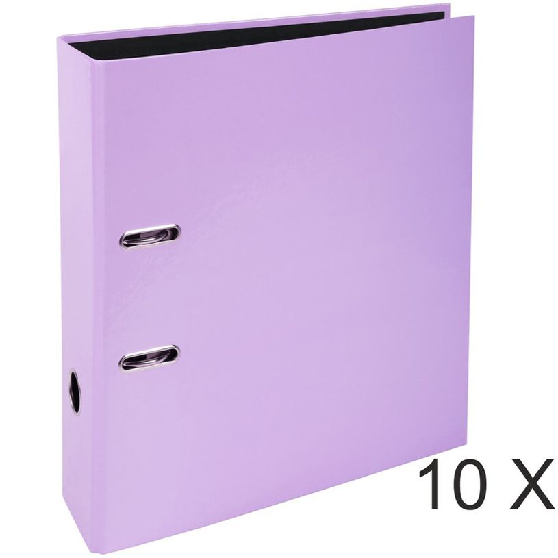 3130632535650-Exacompta Aquarel Prem'Touch - 10 Classeurs à levier - Dos 80 mm - A4 - mauve-P_400010356_1-0
