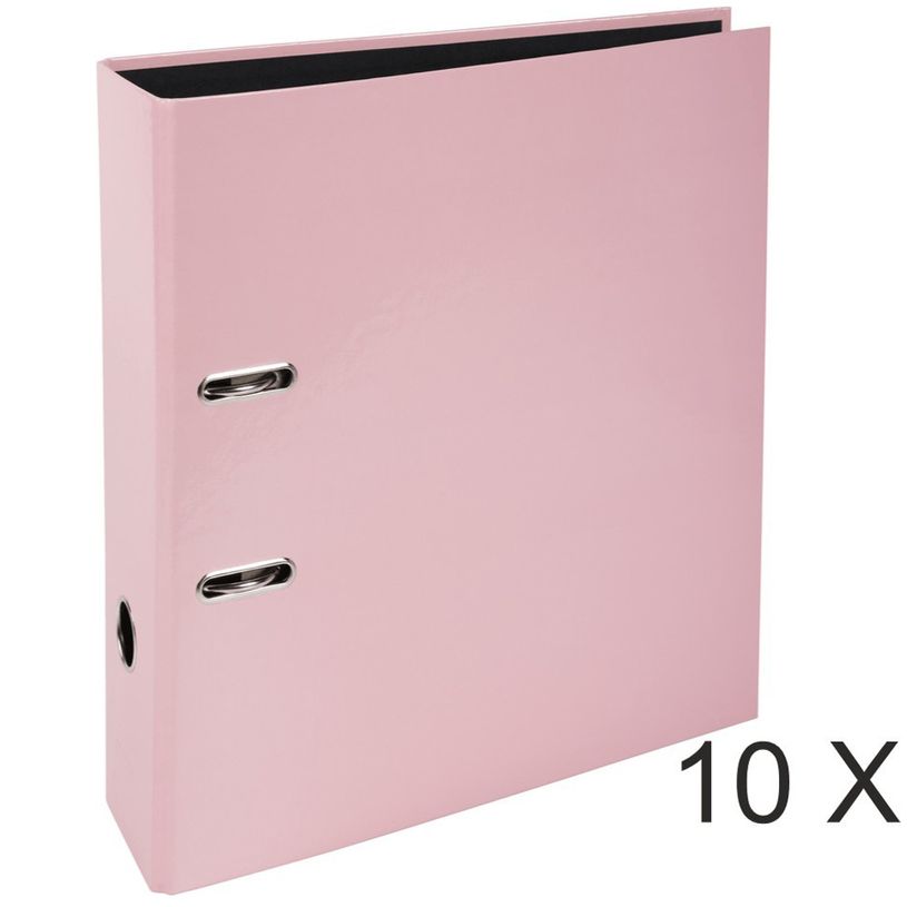 3130632535667-Exacompta Aquarel Prem'Touch - 10 Classeurs à levier - Dos 80 mm - A4 - rose-P_400010357_1-0