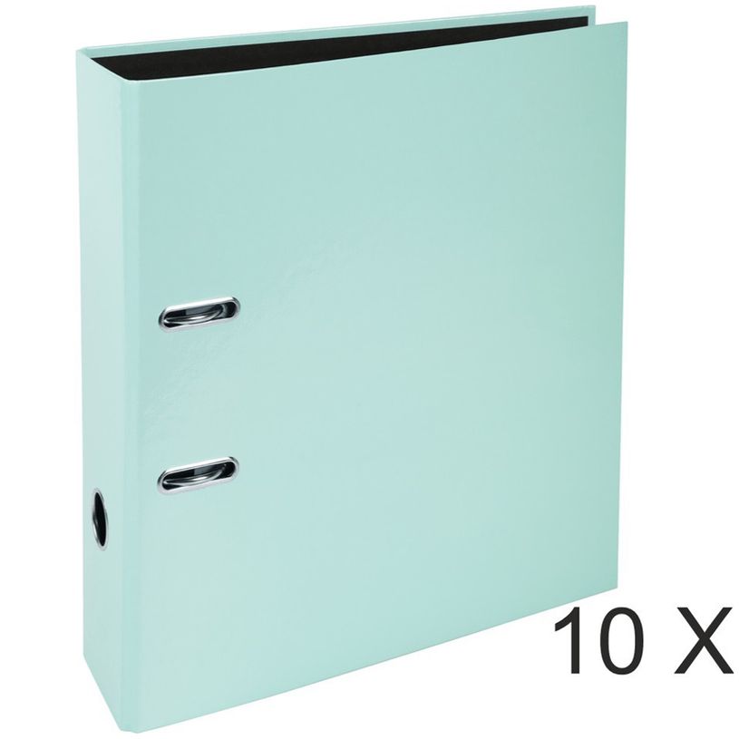 3130632535681-Exacompta Aquarel Prem'Touch - 10 Classeurs à levier - Dos 80 mm - A4 - vert pastel-P_400010359_1-0