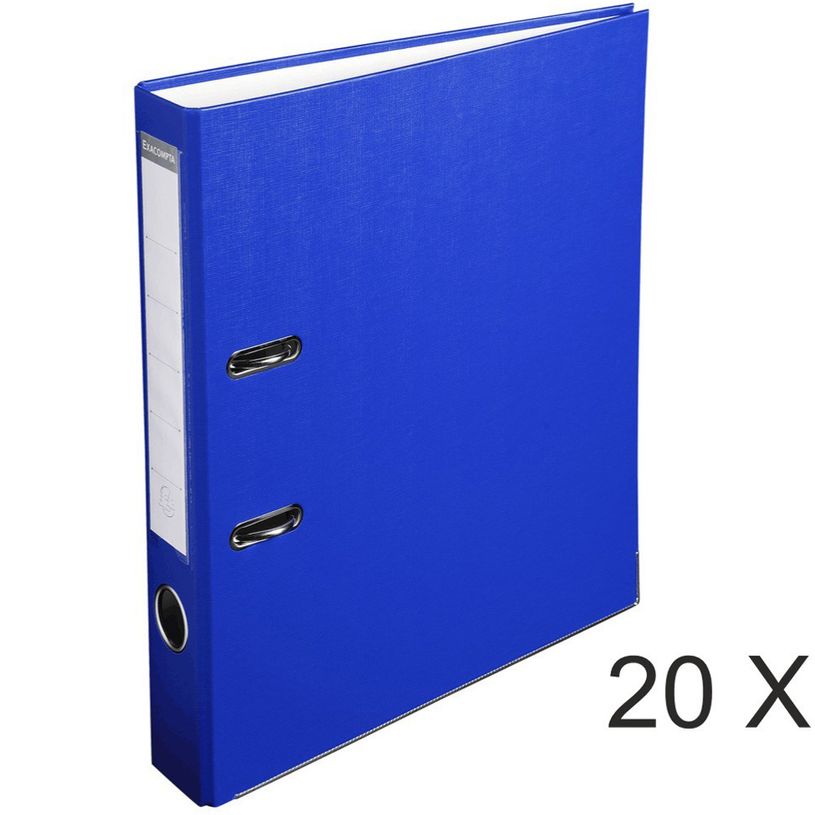 4010961915479-Exacompta - 20 Classeurs à levier - Dos 50 mm - A4 - bleu-P_400010368_1-0