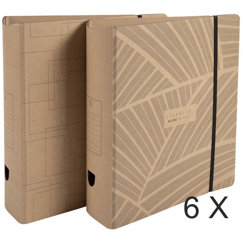 3130632539474-Exacompta Eterneco Prem'Touch - 6 Classeurs à levier - Dos 80 mm - A4 - différents motif-P_400010381_1-0