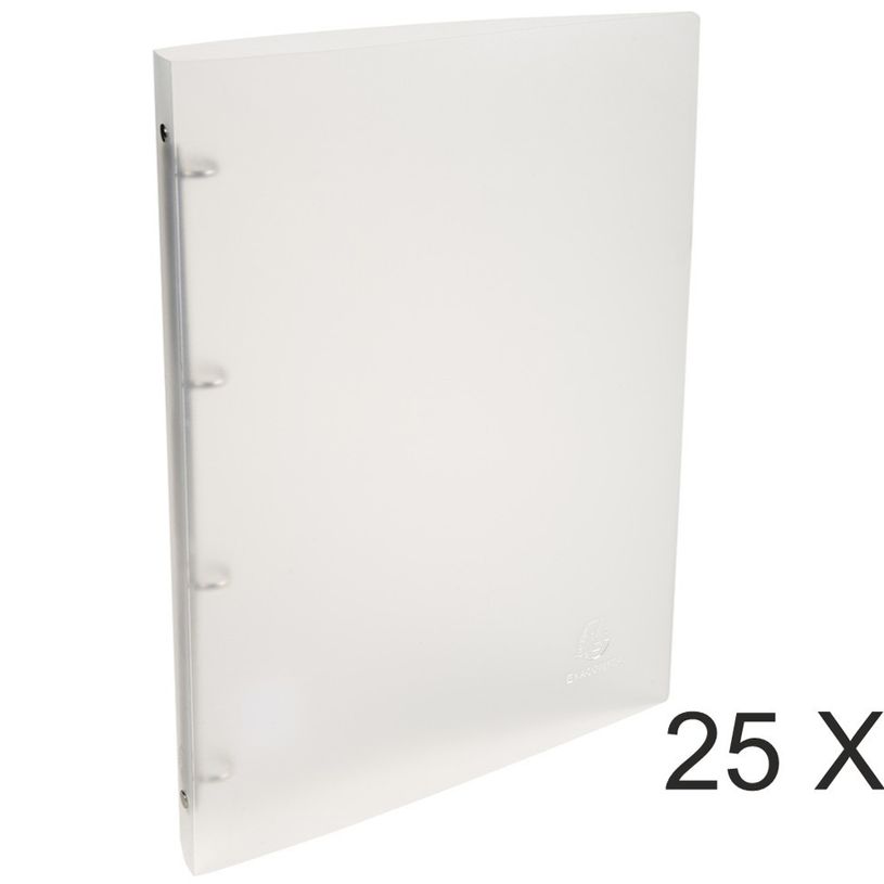 3130632511609-Exacompta Chromaline - 25 Classeurs polypro à anneaux - Dos 20 mm - A4 - incolore-P_400010384_1-0