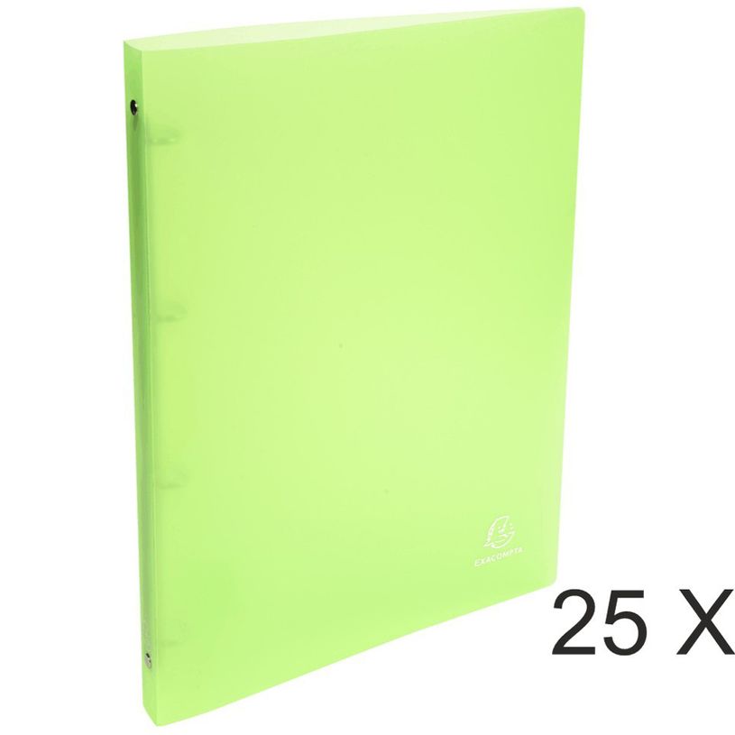 3130632511739-Exacompta Chromaline - 25 Classeurs polypro à anneaux - Dos 20 mm - A4 - vert-P_400010386_1-0