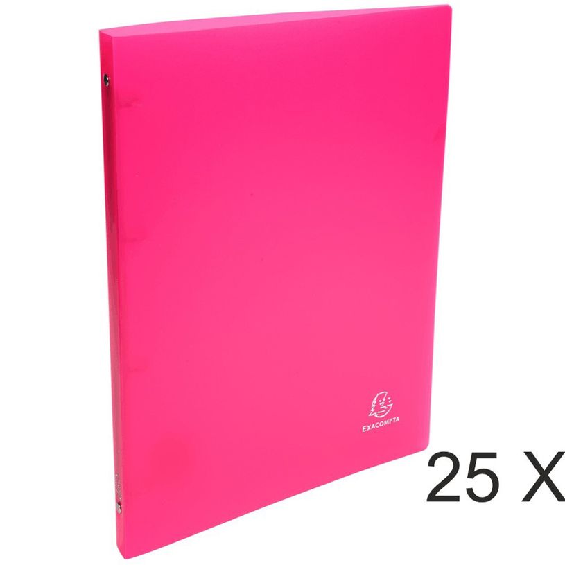 3130632511753-Exacompta Chromaline - 25 Classeurs polypro à anneaux - Dos 20 mm - A4 - rouge-P_400010387_1-0