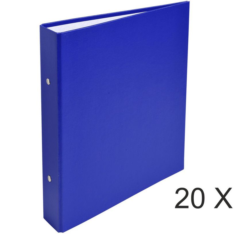 3130631510726-Exacompta - 20 Classeurs 2 anneaux - Dos 40 mm - A5 - bleu-P_400010439_1-0