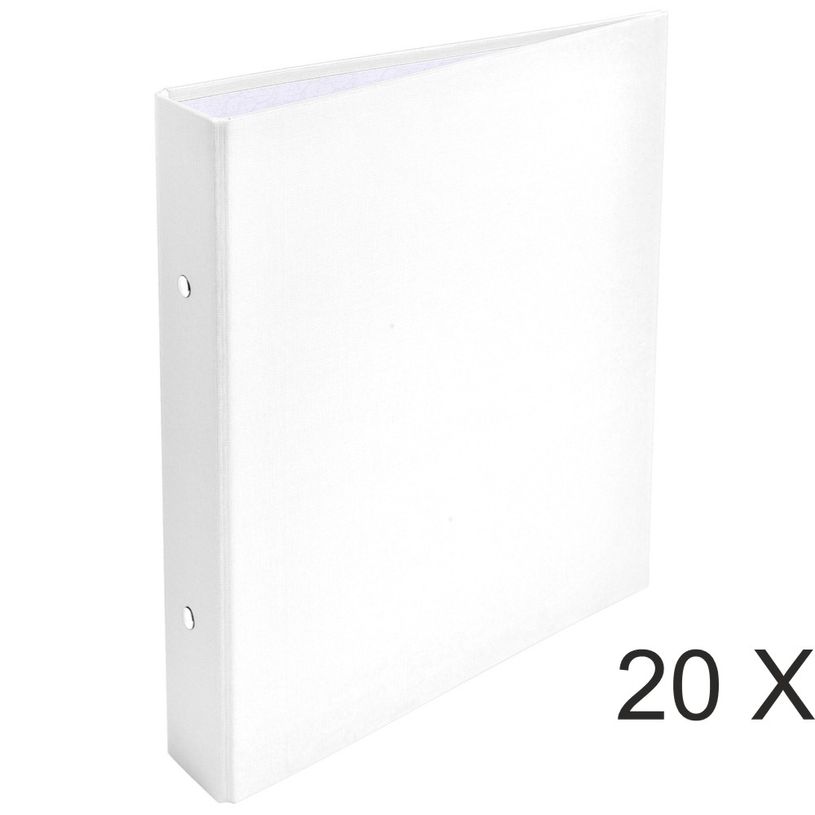 3130630000000-Exacompta - 20 Classeurs 2 anneaux - Dos 40 mm - A5 - blanc-P_400010442_1-0