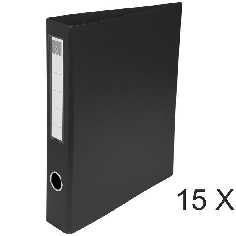 3130631516414-Exacompta - 15 Classeurs à anneaux - Dos 60 mm - A4 Maxi - noir-P_400010456_1-0