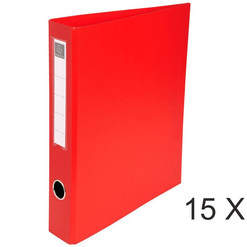 3130632516451-Exacompta - 15 Classeurs à anneaux - Dos 60 mm - A4 Maxi - rouge-P_400010459_1-0