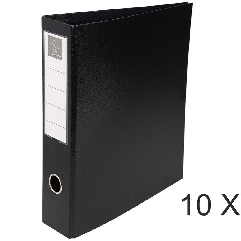3130631517411-Exacompta - 10 Classeurs à anneaux - Dos 70 mm - A4 Maxi - noir-P_400010460_1-0