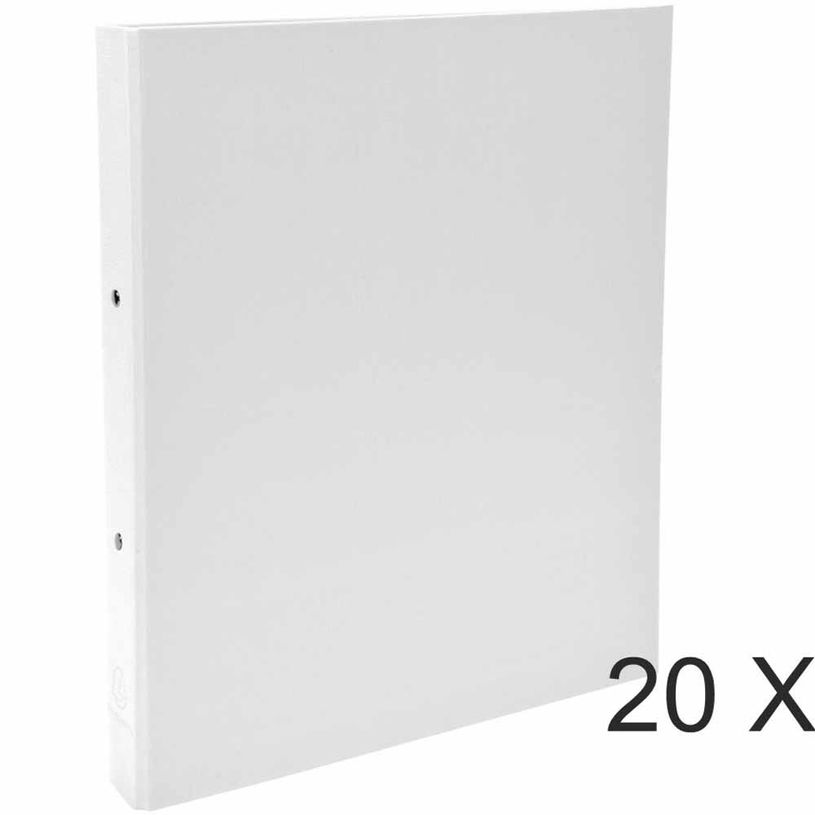 3130631543786-Exacompta - 20 Classeurs polypro 2 anneaux - Dos 40 mm - A4 - blanc-P_400010482_1-0