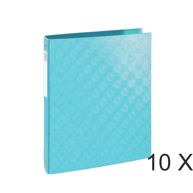3130632519322-1928 by Exacompta - 10 Classeurs 4 anneaux - Dos 40 mm - A4 - bleu tropique-P_400010487_1-0