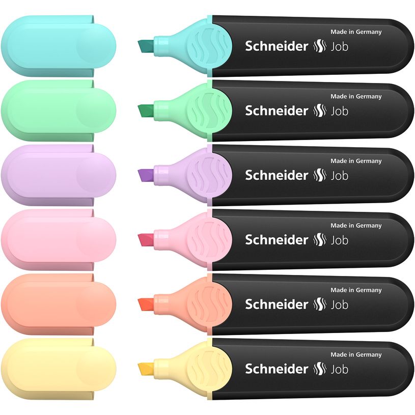 4004675135964-Schneider Job Pastel - Pack de 6 surligneurs - couleurs assorties-P_400010511_4-3