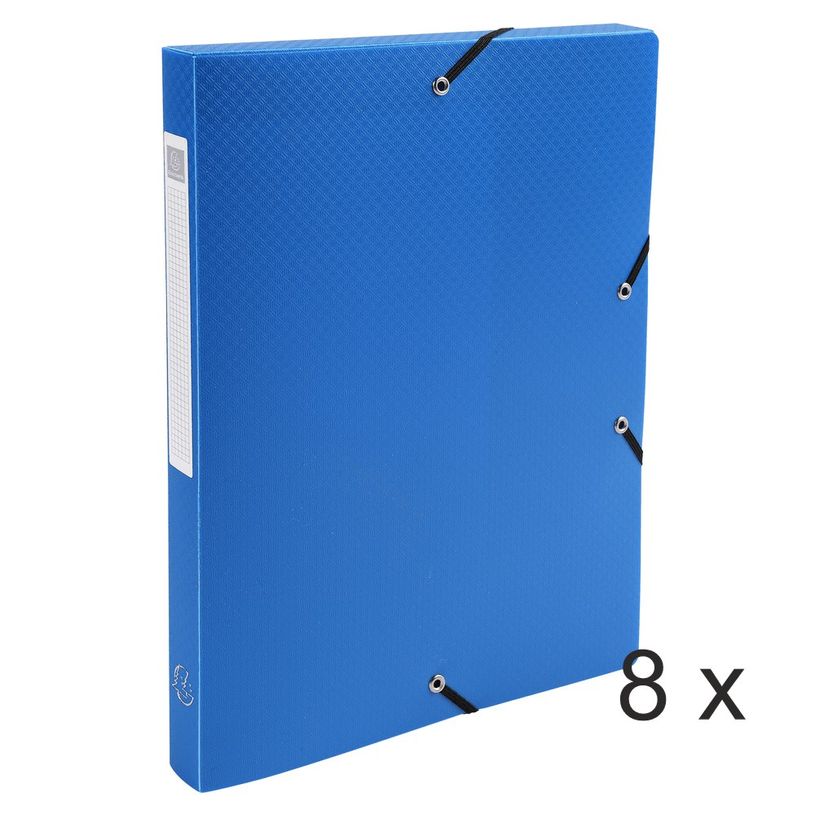 3130632596828-Exacompta Opak - 8 Boîtes de classement - dos 25 mm - bleu clair-P_400010514_1-0