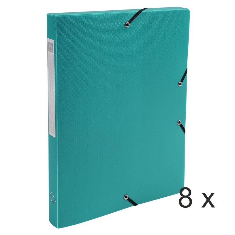 3130632596835-Exacompta Opak - 8 Boîtes de classement - dos 25 mm - vert-P_400010515_1-0