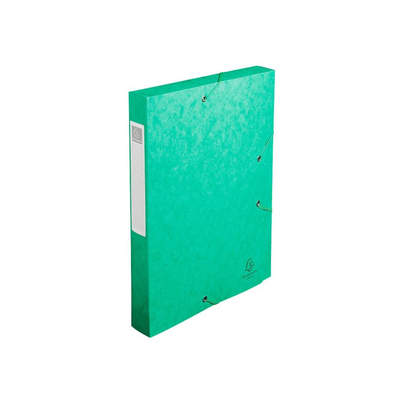 3141879031409-Exacompta - 10 Boîtes de classement en carte lustrée - dos 40 mm - vert (livrées à pla-P_400010544_2-1