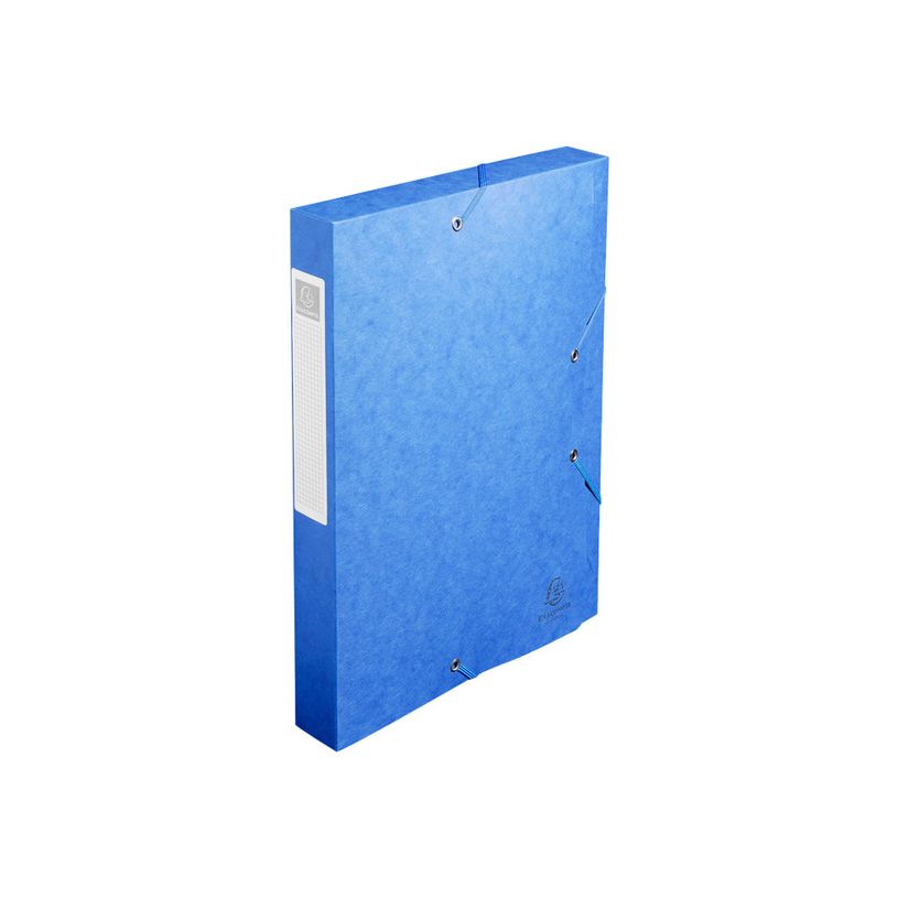3141879051407-Exacompta - 10 Boîtes de classement en carte lustrée - dos 40 mm - bleu (livrées à pla-P_400010545_2-1