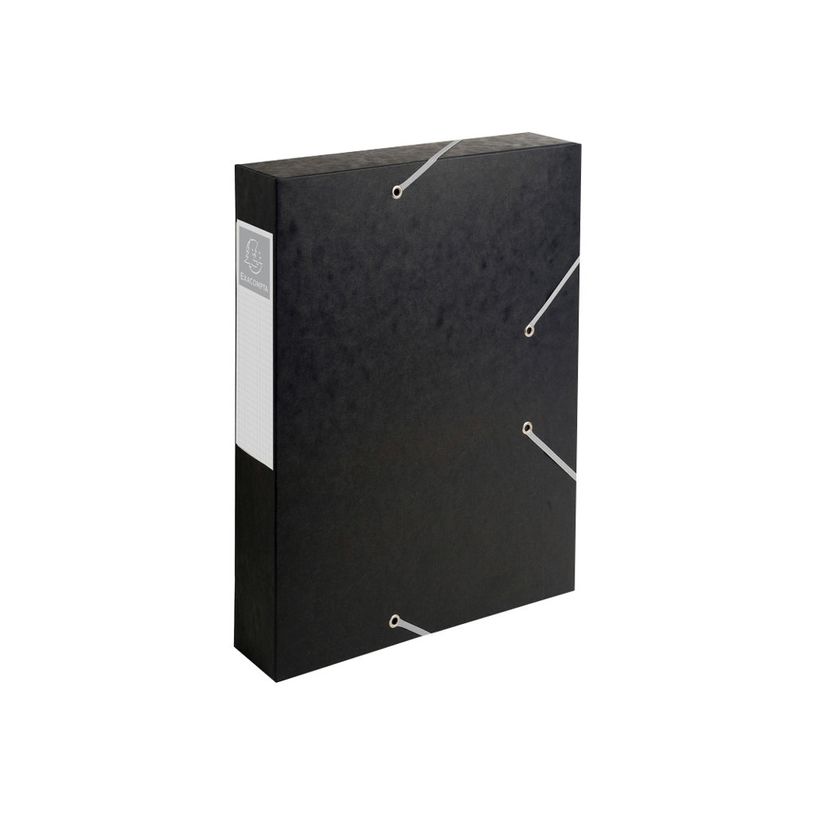 3141879161601-Exacompta - 10 Boîtes de classement en carte lustrée - dos 60 mm - noir (livrées à pla-P_400010558_2-1