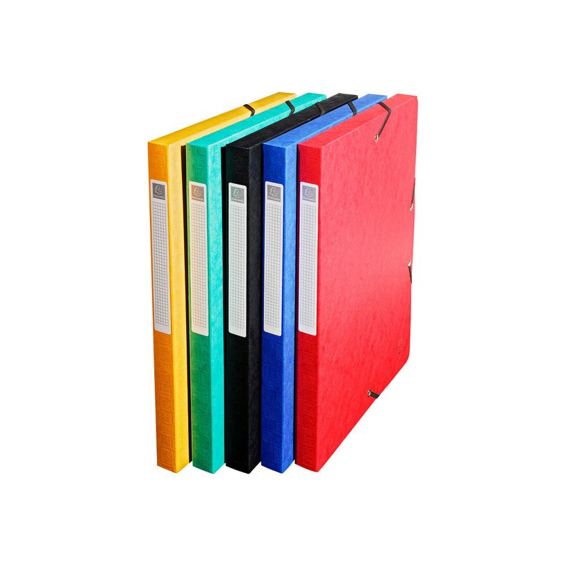 3130632507107-Exacompta Exabox - 10 Boîtes de classement en carte lustrée - dos 25 mm - couleurs assor-P_400010568_3-2