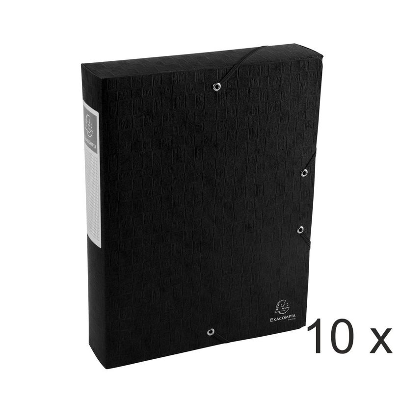 3130631509119-Exacompta Exabox - 10 Boîtes de classement en carte lustrée - dos 60 mm - noir-P_400010581_1-0
