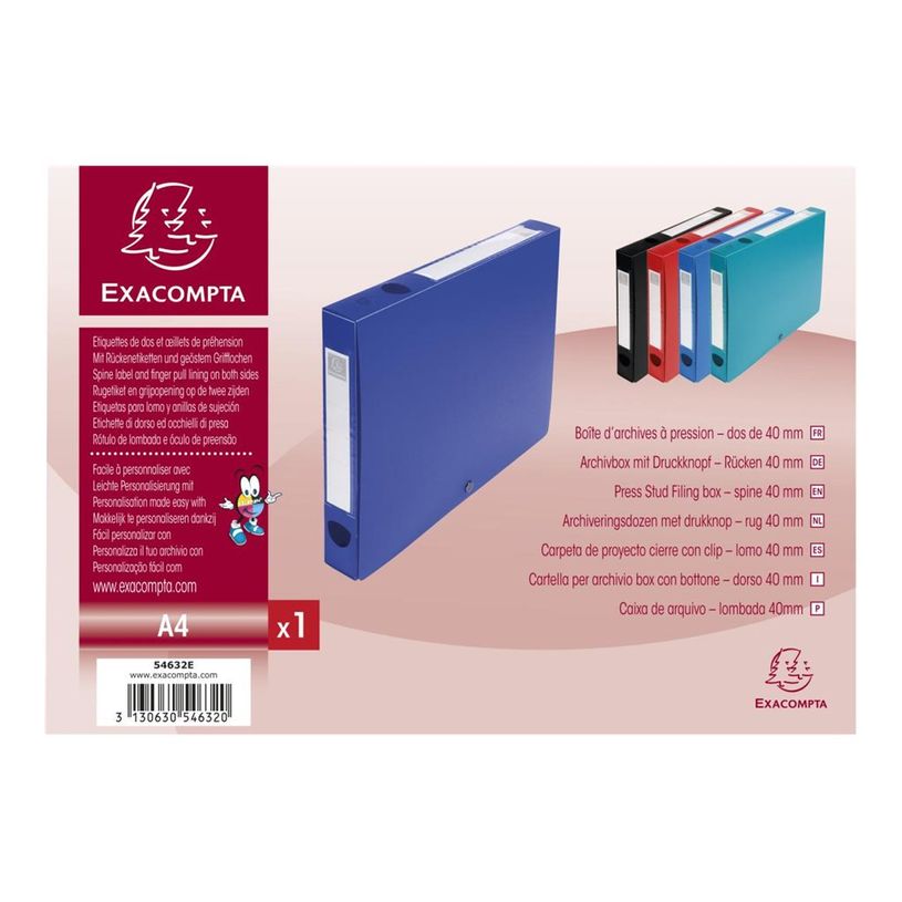 3130632546328-Exacompta - 10 Boîtes de classement à pression - dos 40 mm - bleu - polypro-P_400010587_5-4