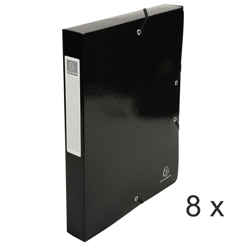 3130632599218-Exacompta Iderama - 8 Boîtes de classement - dos 40 mm - noir-P_400010603_1-0