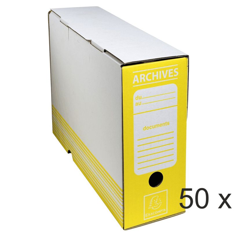 3141879626100-Exacompta - 50 boîtes archives - dos 10 cm - jaune-P_400010616_1-0