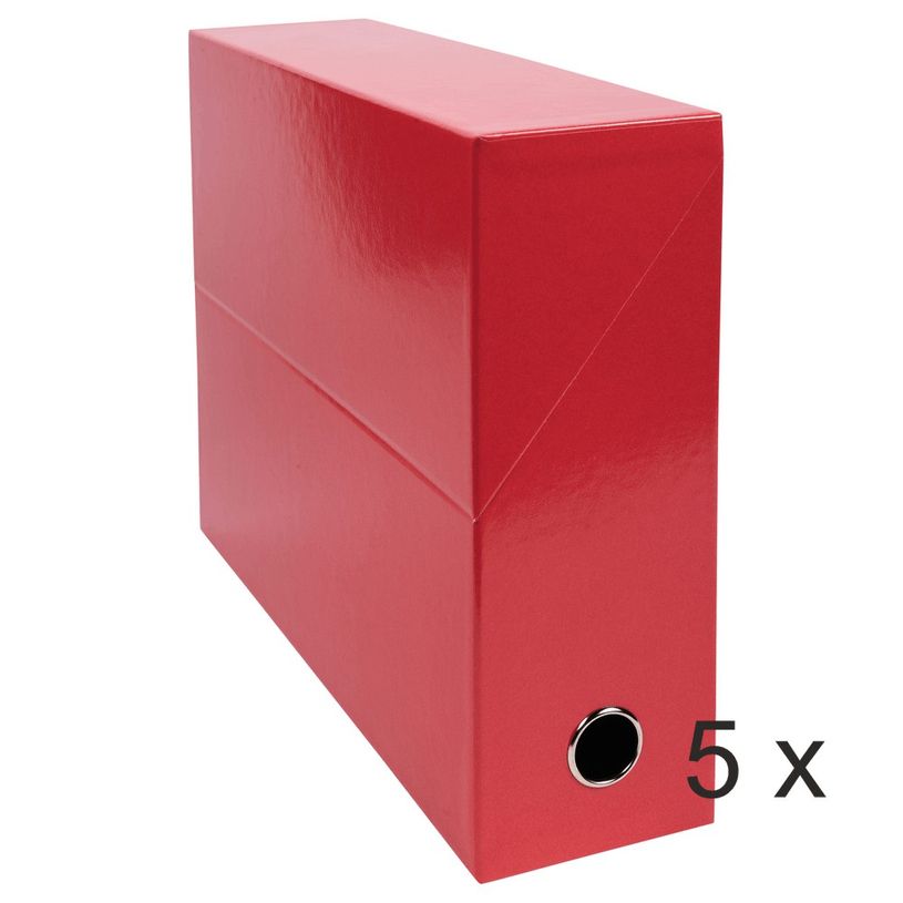 3130632899257-Exacompta Iderama - 5 Boîtes de transfert - dos 90 mm - rouge-P_400010621_1-0