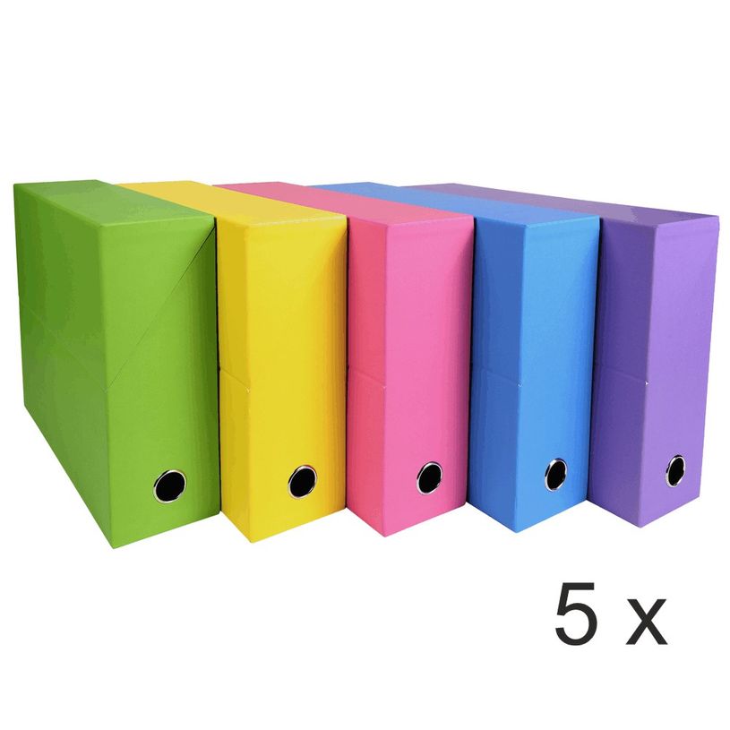 3130632893293-Exacompta - 5 Boîtes de transfert - dos 90 mm - couleurs assorties-P_400010629_1-0