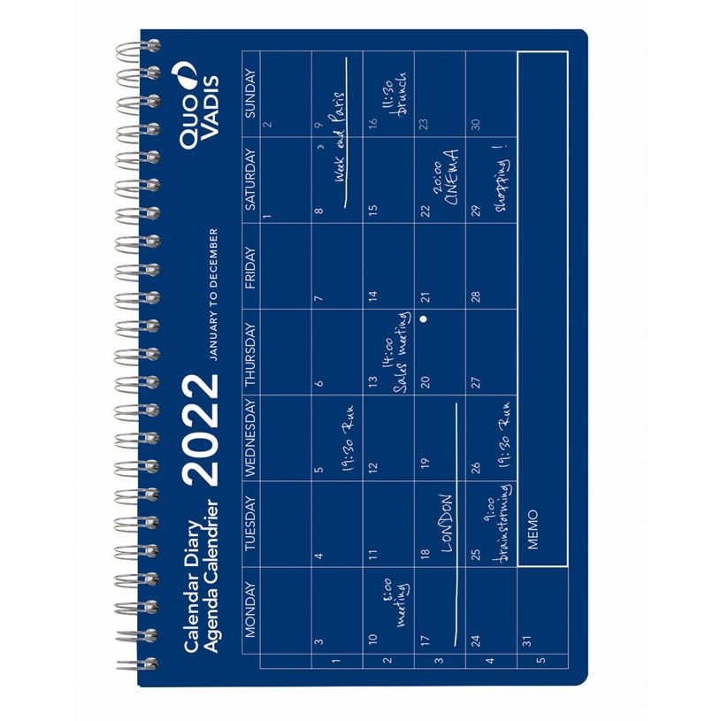 3371010460816-Calendrier mensuel - 16 x 24 cm - bleu - Quo Vadis-P_400010639_1-0