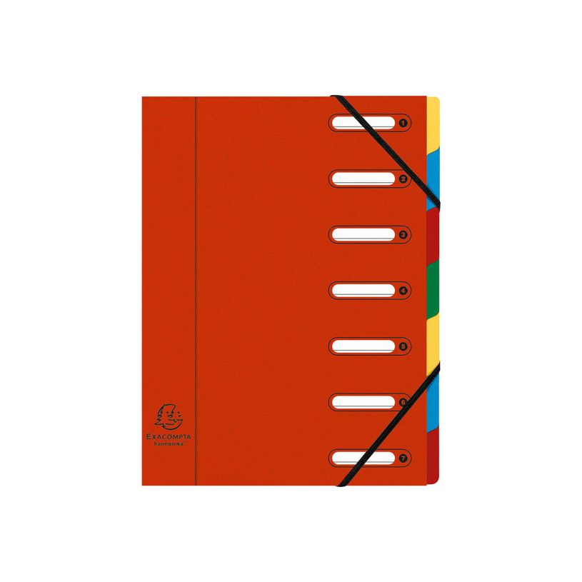 3130631053070-Exacompta Harmonika - 8 Trieurs à fenêtres 7 positions - couleurs assorties-P_400010679_2-1