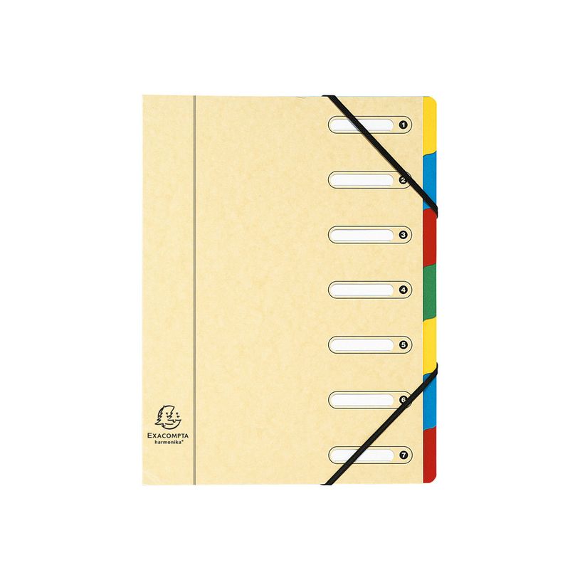 3130631053070-Exacompta Harmonika - 8 Trieurs à fenêtres 7 positions - couleurs assorties-P_400010679_3-2