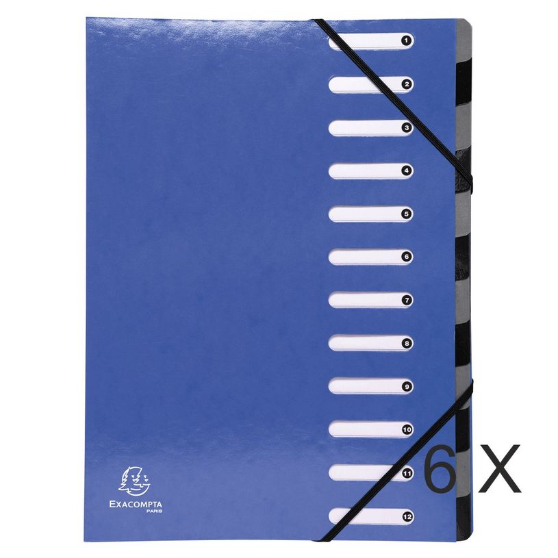 3130632539221-Exacompta Harmonika Iderama - 6 Trieurs 12 positions - bleu foncé-P_400010697_2-0