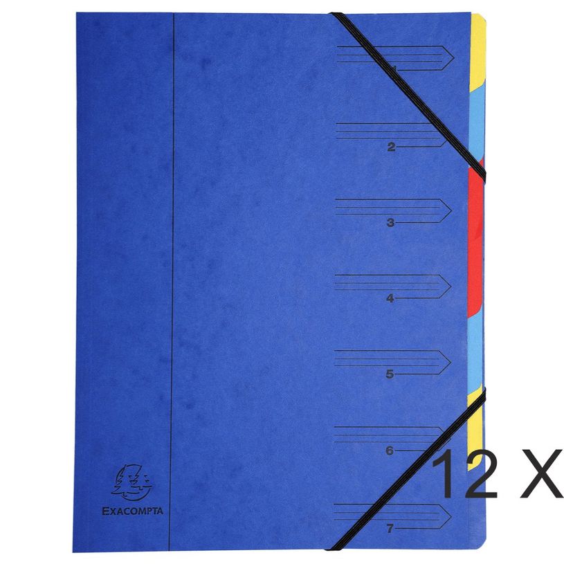 3130631540723-Exacompta - 12 Trieurs 7 positions - bleu-P_400010707_1-0