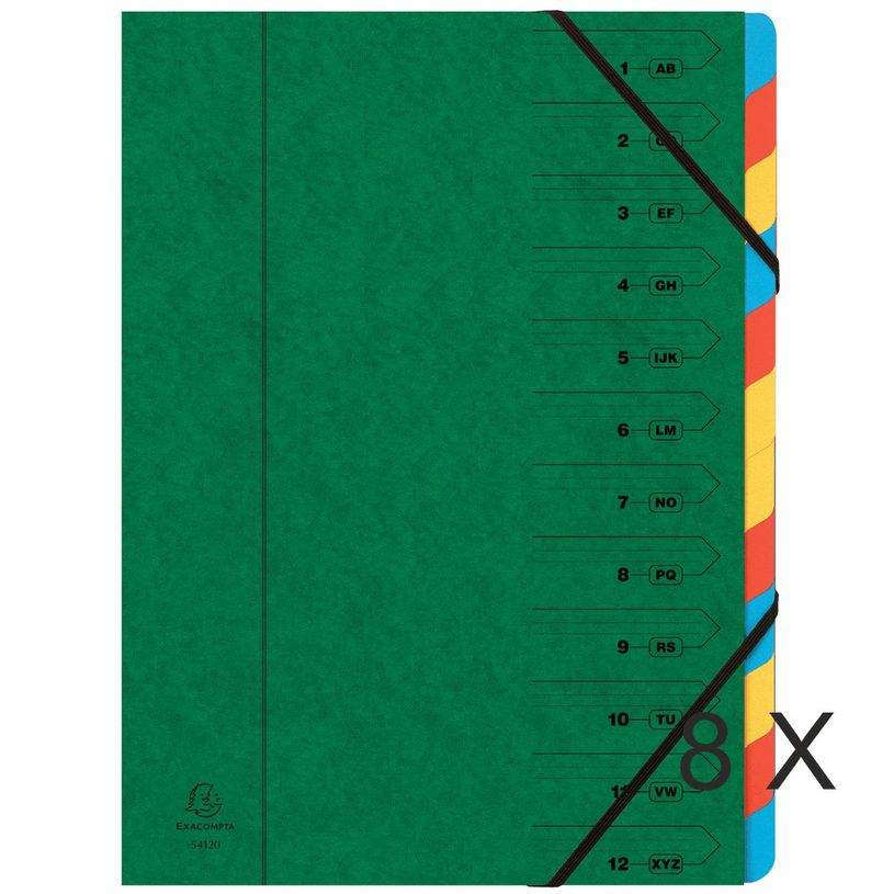 3130631541232-Exacompta Iderama - 8 Trieurs 12 positions - vert-P_400010712_1-0