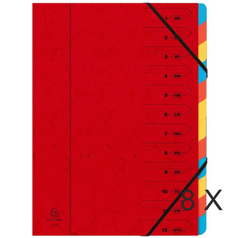 3130631541256-Exacompta Iderama - 8 Trieurs 12 positions - rouge-P_400010713_1-0