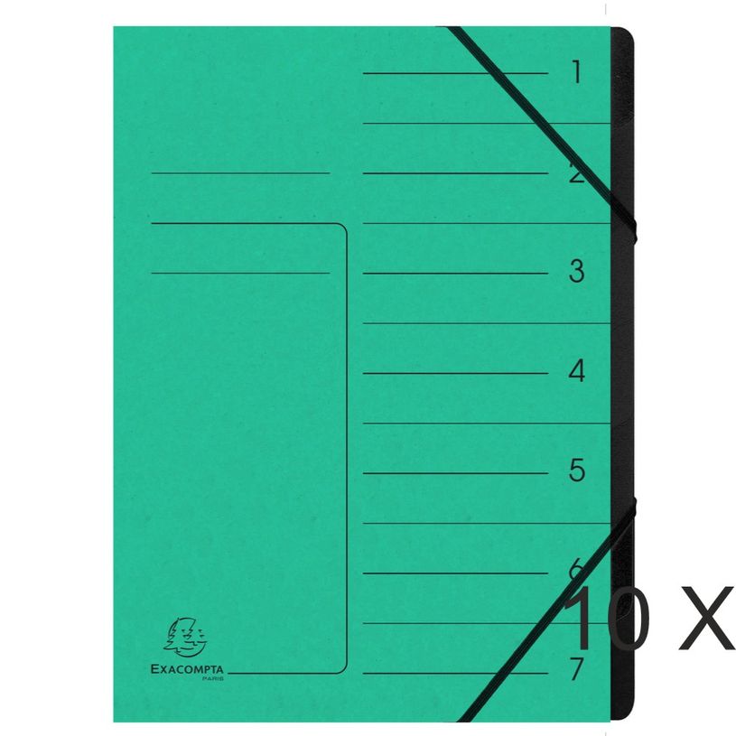 3130637540703-Exacompta - 10 Trieurs 7 positions - vert-P_400010717_1-0