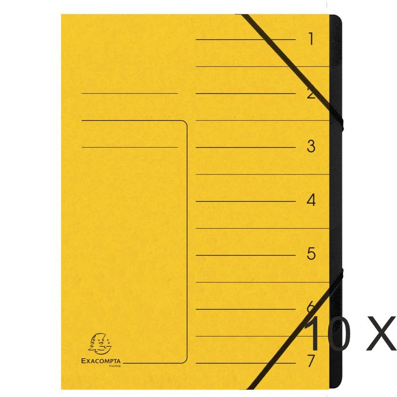 3130638547909-Exacompta - 10 Trieurs 7 positions - jaune-P_400010720_1-0