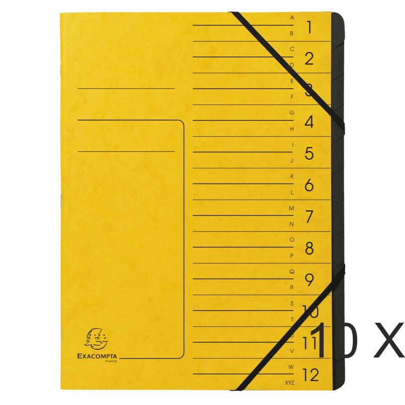 3130633541209-Exacompta - 10 Trieurs 12 positions - jaune-P_400010727_1-0