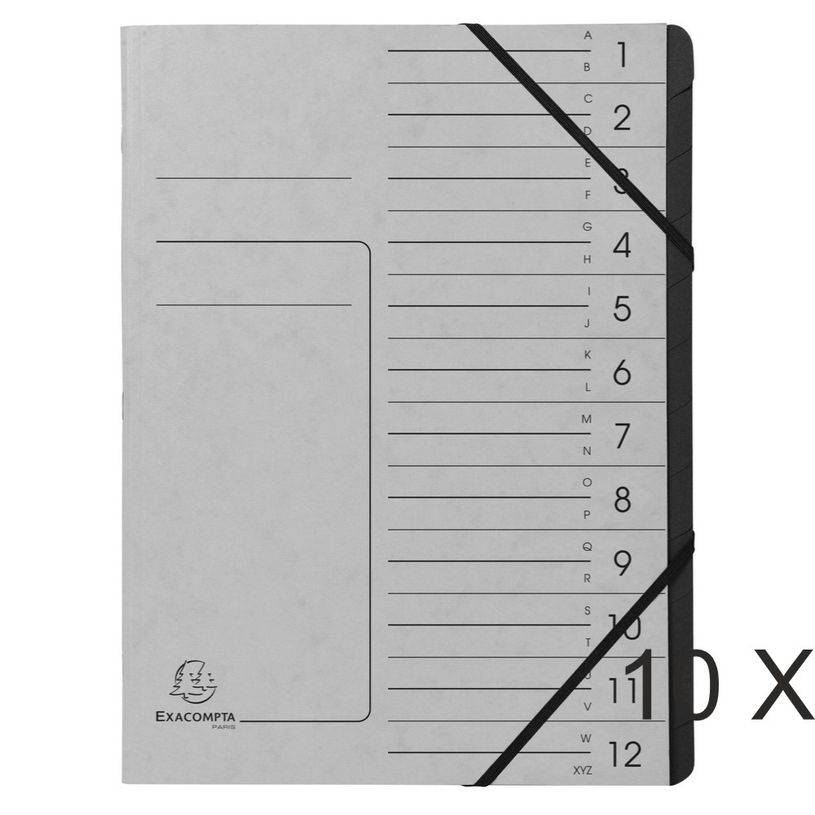 3130638541211-Exacompta - 10 Trieurs 12 positions - gris-P_400010728_1-0